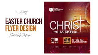 How to Design a Church Flyer | In Pixellab | Easter Design Poster | Pixellab Tutorial
