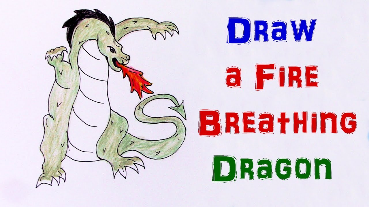 HOW TO DRAW A DRAGON Step by Step Easy Drawings for Kids - YouTube