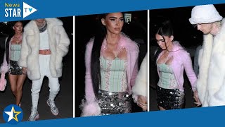 Megan Fox wows in busty pink Barbie-inspired outfit and heels