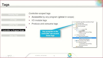 Day1 Part12 Rockwell Studio 5000 training controller and program tag creation and configuration rule