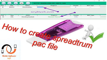 How to create spreadtrum pac file