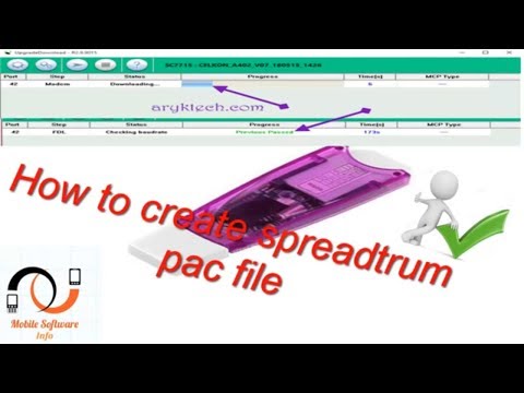 How to create spreadtrum pac file