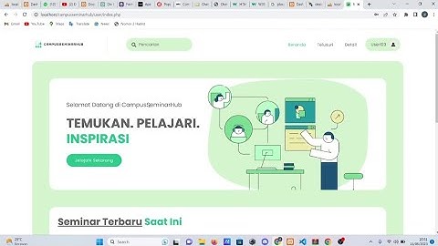 Website Seminar Kampus menggunakan PHP