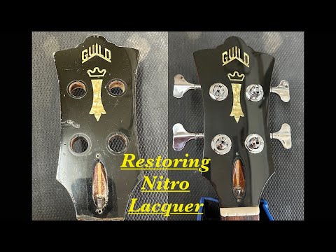 ベース #18Jazz Bass type Nitrocellulose lacquer Repairing / Restoring Nitrocellulose Lacquer On Bass Guitar