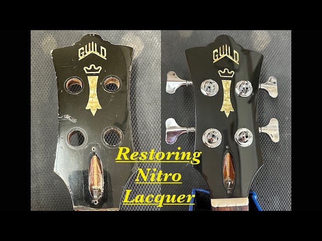 Repairing / Restoring Nitrocellulose Lacquer On Bass Guitar