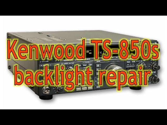 TS-850S BACKLIGHT REPAIR. Naprawa podświetlenia. - YouTube