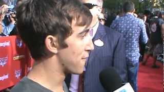 Vincent Martella - Voice of Disney Channel's Phineas - Cars Land Red Carpet Interview #1