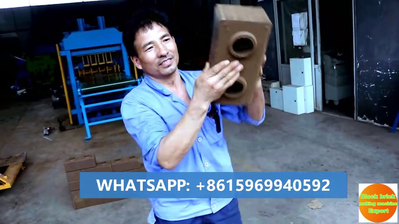 Automatic clay soil interlock earth Brick Making Machine HBY4-10 brick ...