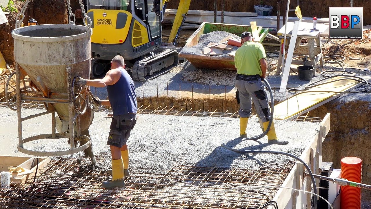 Hausbau: Create Basement Ceiling / Kellerdecke herstellen, Germany, 2018.