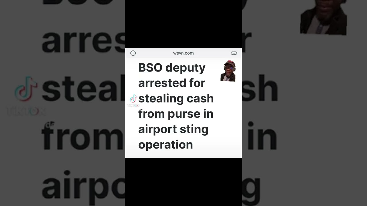 ⁣Florida Sheriff's Deputy arrested for stealing money from a purse. #florida #shorts #acabdevil