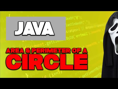Java Practice Programs Basic | Basic Java Programs | Java Program | AREA AND PERIMETER OF A CIRCLE