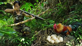 Download Lagu Deep Jungle Survival: Building a Deadly Crossbow for Wild Chicken Hunting MP3