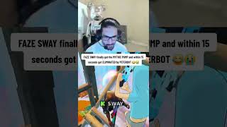 YouTube Title: Faze Sway gets MYTHIC PUMP and instantly eliminated by Peterbot 😭💀 #fazesway