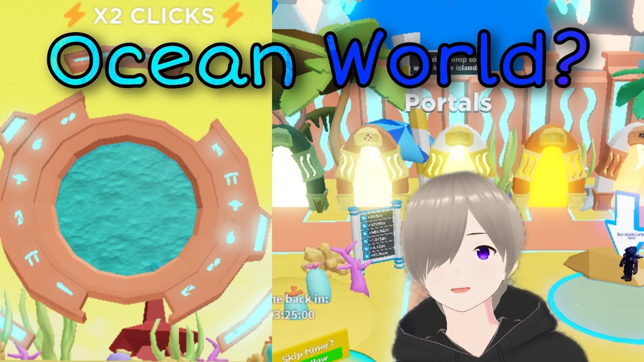 I ENTER THE OCEAN WORLD - Roblox Clicking Simulator