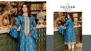 Safa Noor Original Shirts Embroided Digital Printed