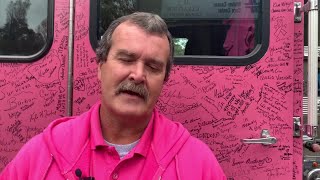 Pink Heals of Central Alabama drives pink fire truck raising awareness for Breast Cancer