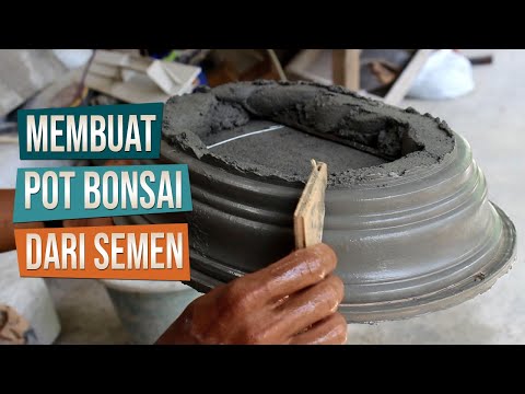 Cara Membuat Pot Bonsai Dari Semen Bersama Mas Djangkung Dari Gunung Kidul