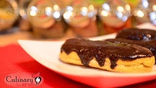 Chocolate Eclairs with Vanilla Cream Recipe