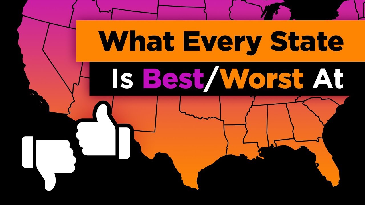 What Every State in the US is Best and Worst At