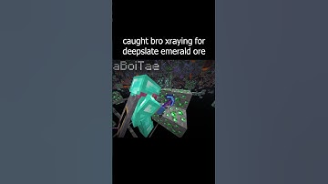 i caught bro xraying for deepslate emerald ore