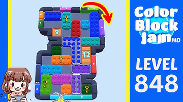 Color Block Jam Level 848 Solution Walkthrough