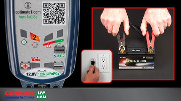 OptiMate Lithium 4s 0.8A battery charger: What do the LEDs mean?