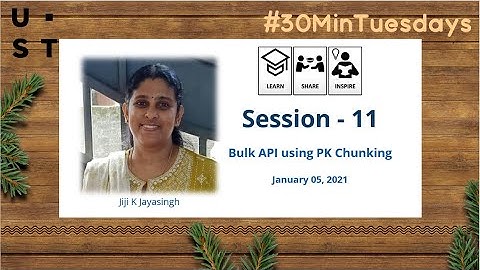 Session 11 - Bulk API Using PK Chunking