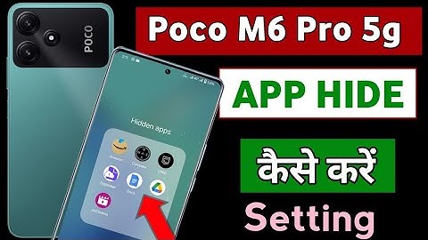 Poco M6 Pro 5g Hide App Setting|How To hide apps in Poco m6 pro/Poco m6 pro me app hide kaise kare