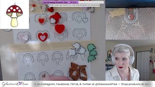 Glasswork Pixie Livestream #77.2: Creating Fused Glass Ice Cream Pins!