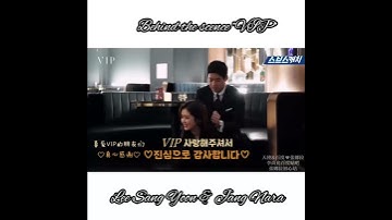 Lee Sang Yoon chăm sóc cho Jang Nara ở hậu trường phim "VIP"