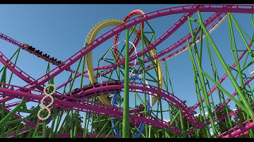 Loop-die-Looping: Triple-interlocking-loop portable Schwarzkopf - NoLimits 2