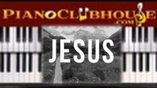 🎹 How to play "JESUS" by Chris Tomlin (easy Christian piano tutorial lesson)