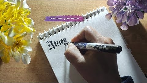 Name Calligraphy Writing ✍️ | Comment Mein Apna Naam Likhiye