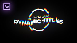 Dynamic Glitch Title in After Effects - After Effects Tutorial - RGB Effect