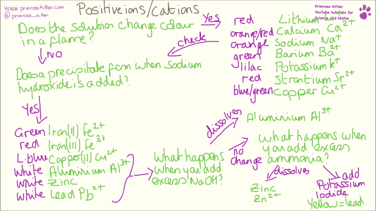 Anion Flow Chart Qualitative Analysis