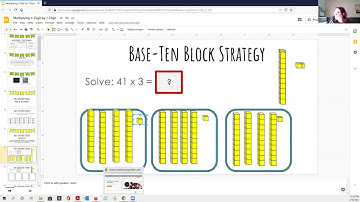 Multiplying 2 digit by 1 digit using base ten method