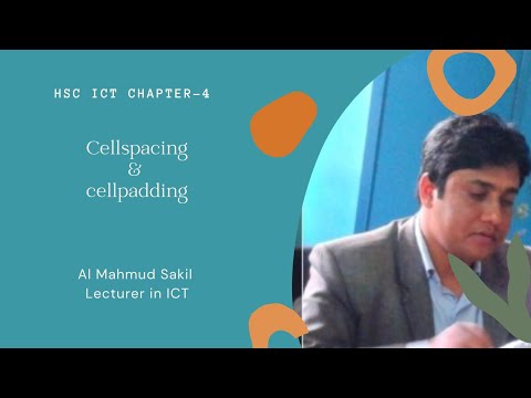 Cellspacing &cellpadding for HTML||HSC ICT Chapter -4