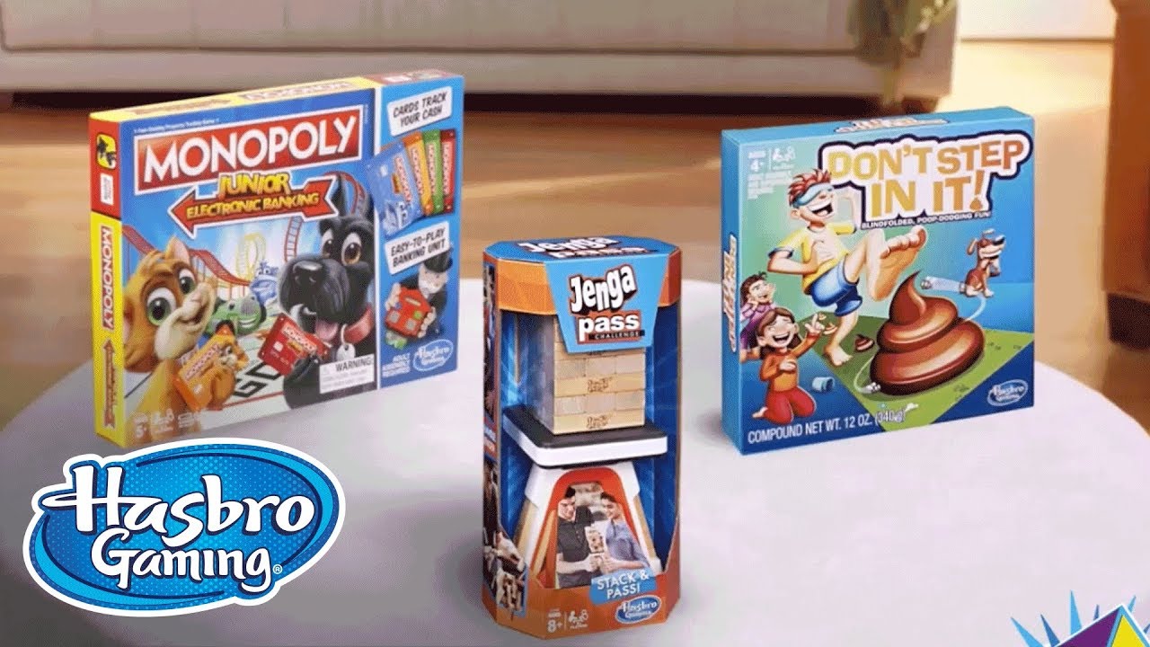 Prime Games: Jenga Pass, Monopoly Jr. & Don't Step In It - Hasbro Gaming