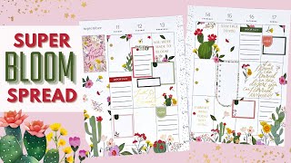 PLAN WITH ME | SUPERBLOOM SPREAD | THE HAPPY PLANNER