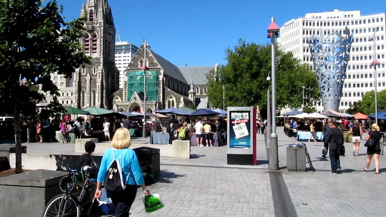 cathedral square christchurch , nz