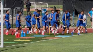 France Final Training Ahead Of Their Clash Vs Norway