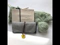 Waxed Canvas Tool Roll from Cohana and IC Circular Knitting Needles from SeeKnit