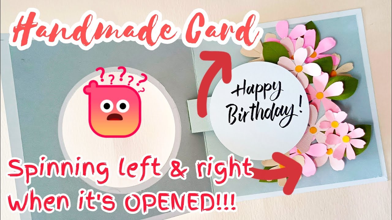 Rotating Circle Pop Up Card Two Ways! | DIY Handmade Spin Circle Greeting Card tutorial