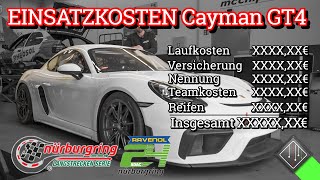 Einsatzkosten 24h Rennen Nürburgring | NLS Rennen 2024 | Porsche Cayman GT4 CS | Team mcchip-dkr