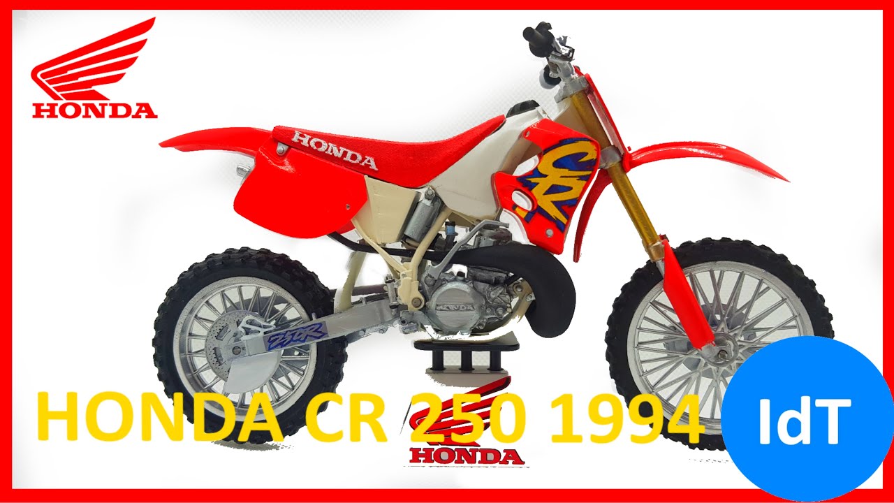 Honda CR 250 1994 build (3d printed 1:12 model) - YouTube