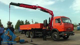 Бортовой Камаз-65115 с KMU Fassi F215