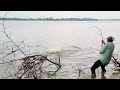 Krishna River 🐟Fish Hunting BiG Size Rohu Fishing unique style Catching Single Hook