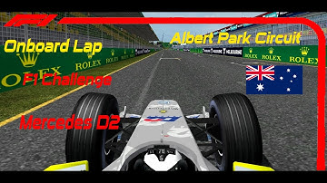 Mercedes D2 - Onboard Lap - Albert Park Circuit - F1 Challenge