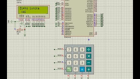 AVR Assembly ATMEGA32 calculator demo