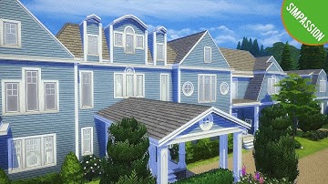 Hamptons Mansion│Pt.2│CC│The Sims 4│Speed Build│SIMPASSION